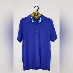 GREYSON Mens‎ Manga Corta Polo Golf Shirt Short Sleeve Maltese Blue Size Large
